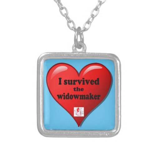 I Survived the Widowmaker Silver Plated Necklace