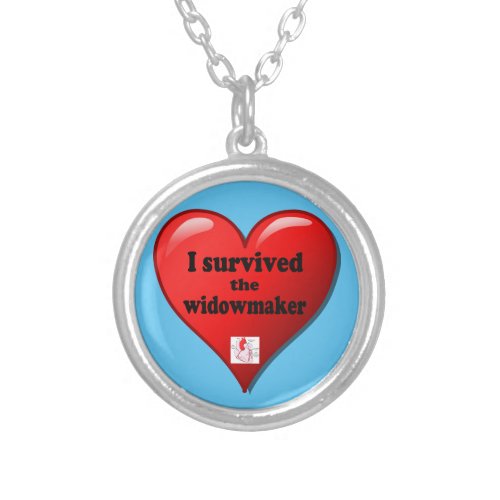 I Survived the Widowmaker Silver Plated Necklace