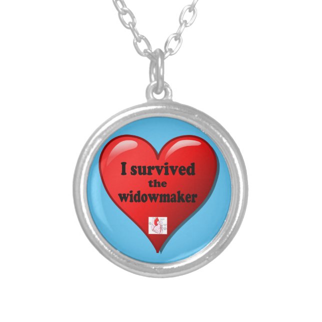 I Survived the Widowmaker Silver Plated Necklace (Front)
