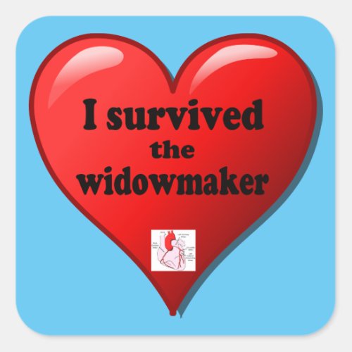 I Survived the Widowmaker Square Sticker