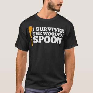 I Survived The Wooden Spoon Funny Adult Humor Mens T-Shirt