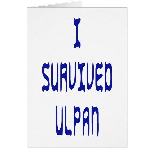 I Survived Ulpan Cards (Front)