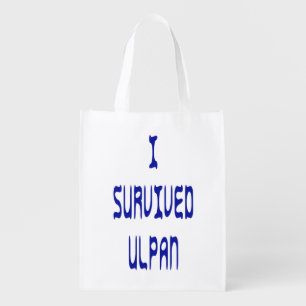 I Survived Ulpan Grocery Bag