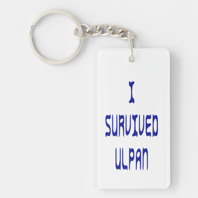 I Survived Ulpan Keychain (Front)