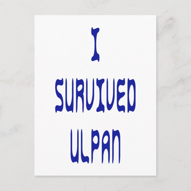 I Survived Ulpan Postcard (Front)