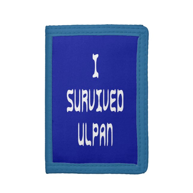 I Survived Ulpan Trifold Wallet (Front Vertical)