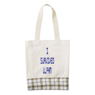I Survived Ulpan Zazzle HEART Tote Bag