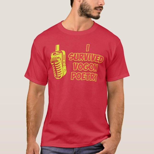 I Survived Vogon Poetry Design girl T-Shirt (Front)