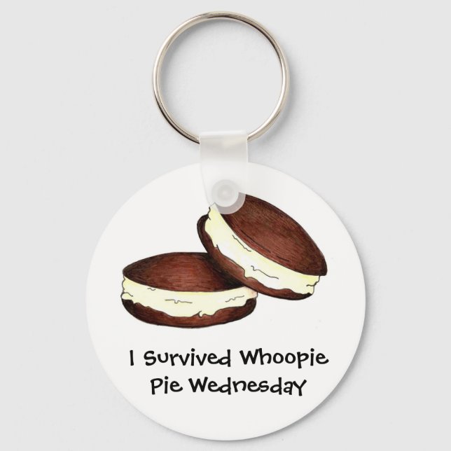 I Survived Whoopie Pie Wednesday PA Dutch Foodie Keychain (Front)