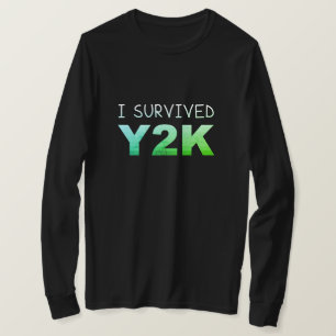 I Survived Y2K Distressed Funny Men's T-Shirt