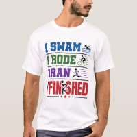 I Swam I Rode I Ran I Finished Triathlon Race