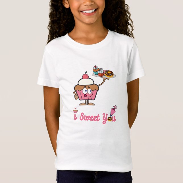 I Sweet You with a Cupcake T-Shirt (Front)