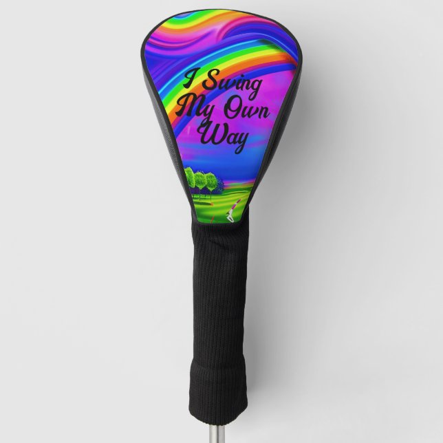 I Swing My Own Way Golf Head Cover (Front)