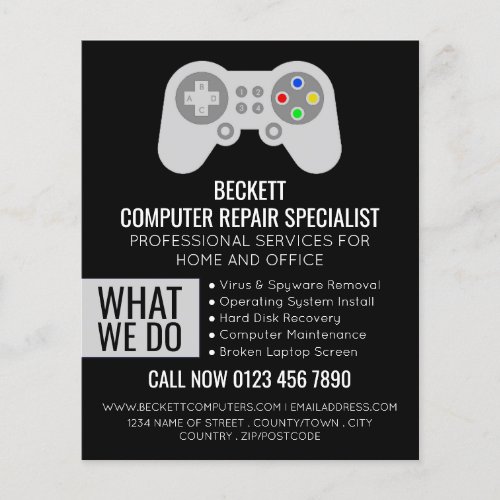 ITComputers Computer Repair Specialist Advert Flyer