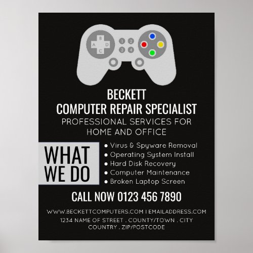 ITComputers Computer Repair Specialist Advert Poster