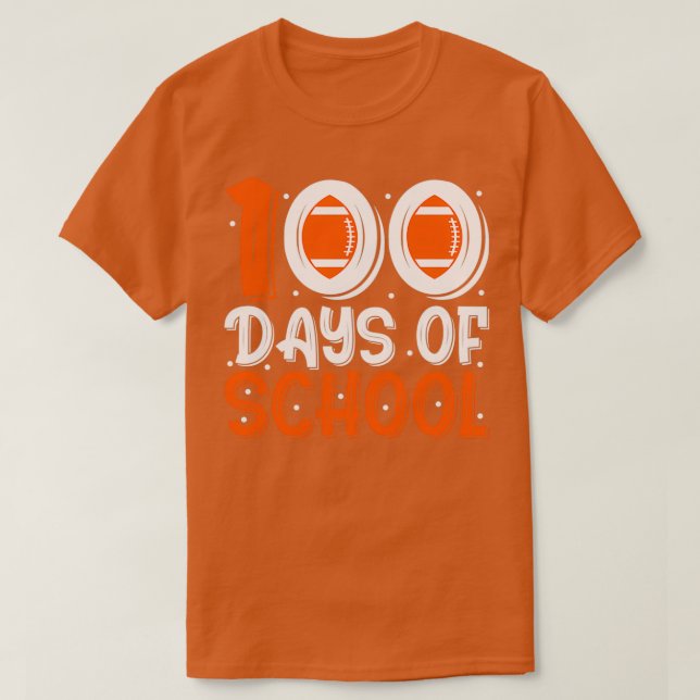 I Tackled 100 Days Of School 20 T-Shirt (Design Front)