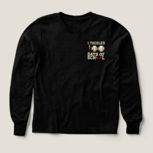 I Tackled 100 Days of School, Baseball Design Tri-Blend Shirts
