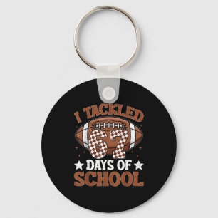 I Tackled 67 Days Of School Football 67 Days Smart Keychain