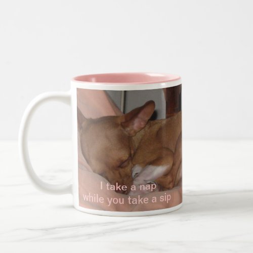 I take a nap while you take a sip Two_Tone coffee mug