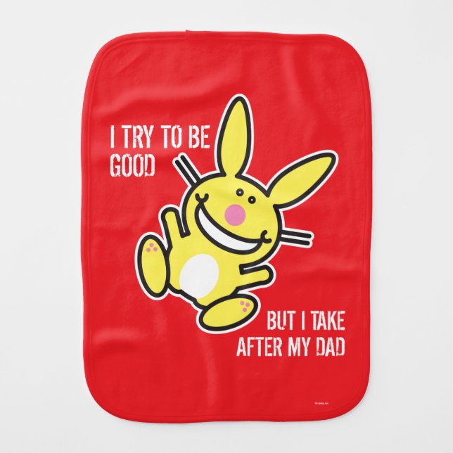 I Take After My Dad Burp Cloth (Front)