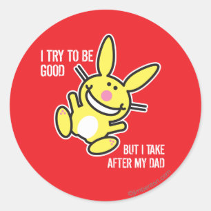 I Take After My Dad Classic Round Sticker
