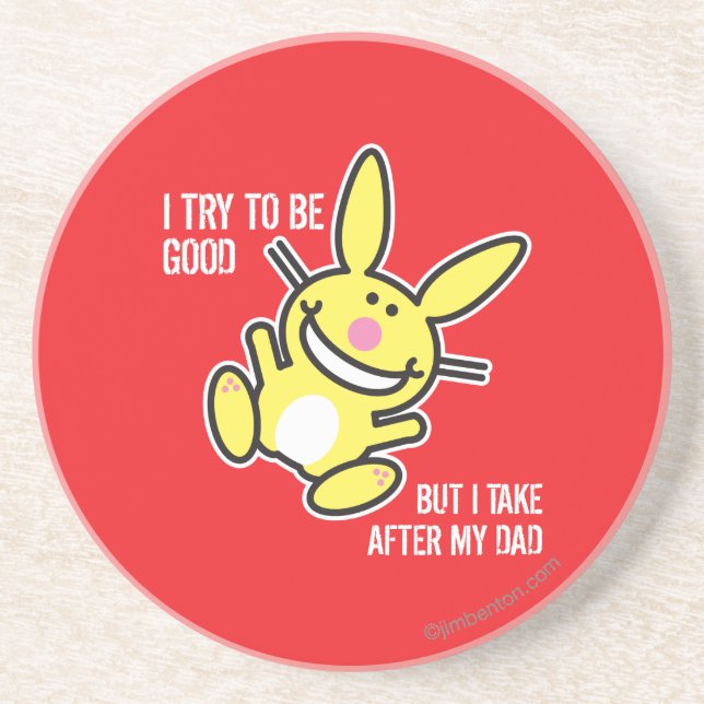I Take After My Dad Drink Coaster (Front)