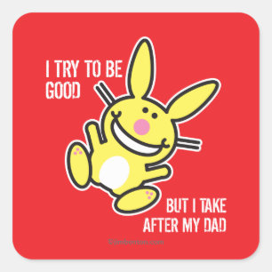 I Take After My Dad Square Sticker