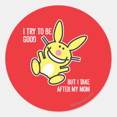 I Take After My Mom Classic Round Sticker