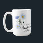 I Take My Kugel With Raisins Coffee Mug<br><div class="desc">A nod to the classic discussion for all the Jewish High Holidays in my family, this design is for those who love their Kugel (egg noodle dessert) with raisins. Illustrated with delicately watercolored blue flowers, the design evokes a classic feeling while paired with a niched saying. If you know, you...</div>