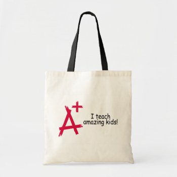 I Teach Amazing Kids (a ) Tote Bag by AutismZazzle at Zazzle