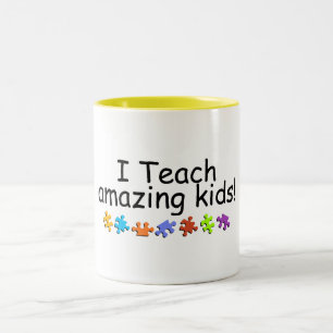 I Teach Amazing Kids (PP) Two-Tone Coffee Mug