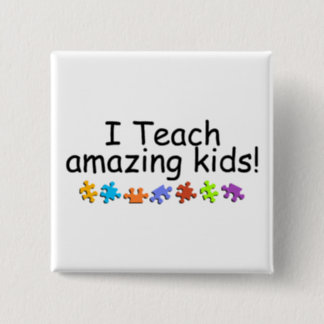 I Teach Amazing Kids (Puzzle) Pinback Button