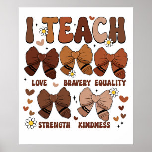 I Teach Bows Poster