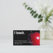 "I teach." customizable BUSINESS CARDS (Standing Front)