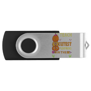 I Teach Cutest Pumpkins In Patch Halloween Teacher Flash Drive