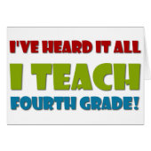 I Teach Fourth Grade (Front Horizontal)