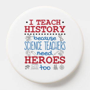 I Teach History Social Studies Teacher Heroes PopSocket