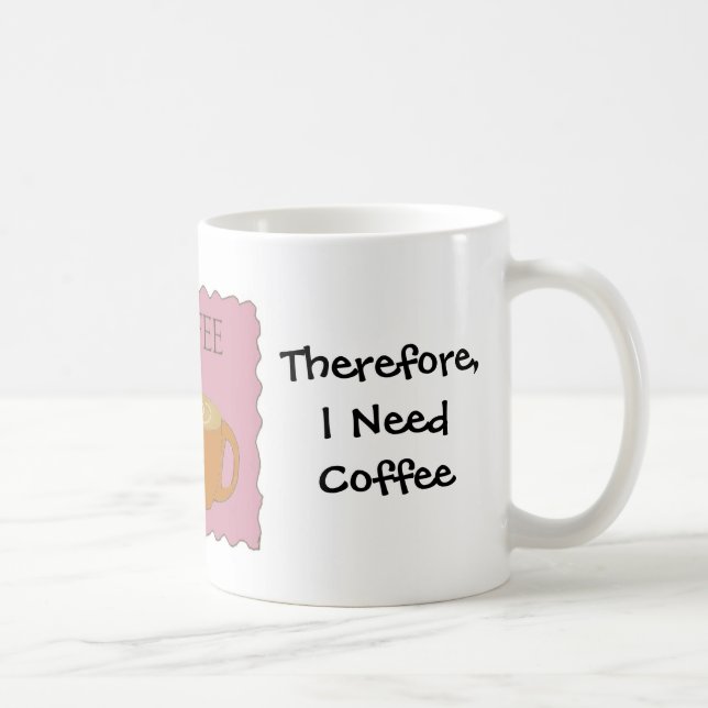 I Teach Humorous Coffee Design With Saying Mug (Right)