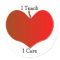 I Teach, I Care Sticker