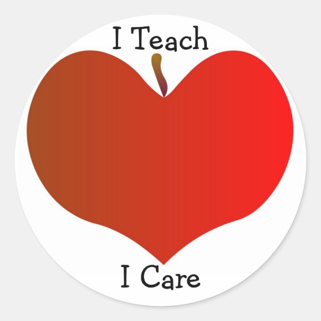 I Teach, I Care Sticker (Front)