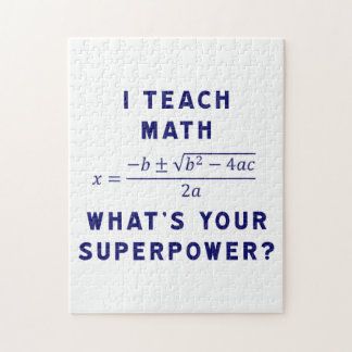 I Teach Math / What's Your Superpower? Jigsaw Puzzle
