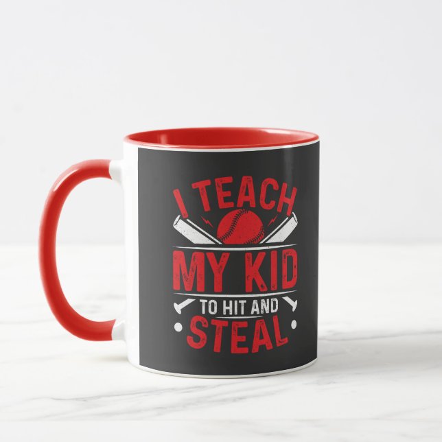 I Teach My Kid to Hit and Steal Mug (Left)