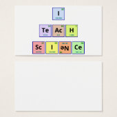 I Teach Science (Front & Back)