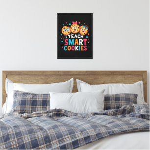 I Teach Smart Cookies Back to School Teacher Canvas Print