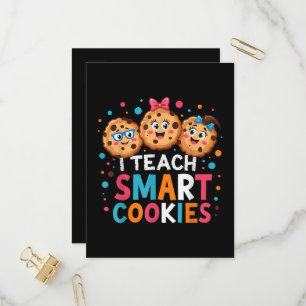 I Teach Smart Cookies Back to School Teacher Invitation Postcard