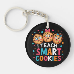 I Teach Smart Cookies Back to School Teacher Keychain