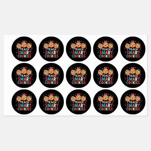I Teach Smart Cookies Back to School Teacher  Labels