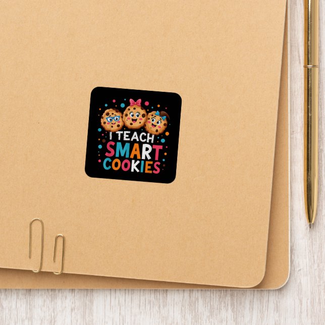 I Teach Smart Cookies Back to School Teacher Patch (On Folder)