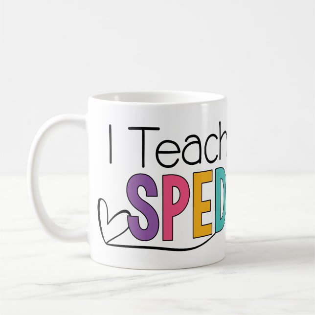 I Teach SPED Mug (Left)
