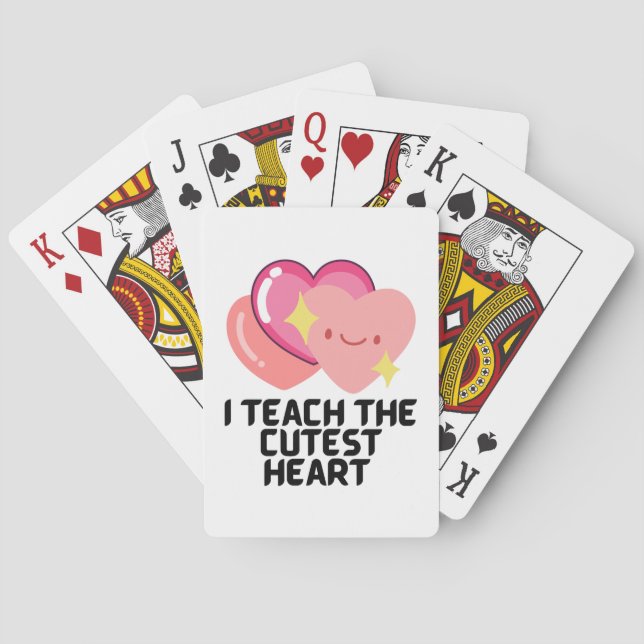 I teach the cutest hearts  poker cards (Back)